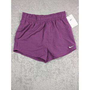 Nike Youth Girls Shorts Size Large Purple Loose Fit Active Sports Performance